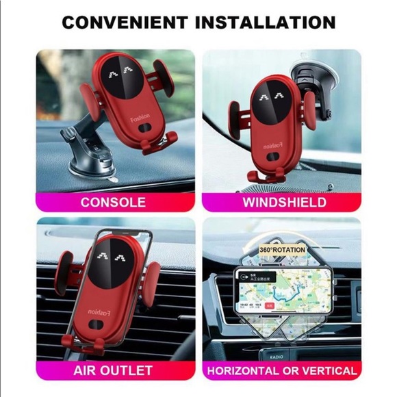 Dope Smart Sensor Wireless Automatic Sensor Car Phone Holder Charger - Picture 9 of 11